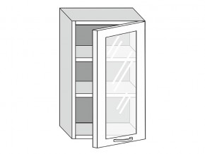 19.50.3 Шкаф настенный (h=913) на 500мм с 1-ой стекл. дверцей в Верхнем Тагиле - verhnij-tagil.magazin-mebel74.ru | фото