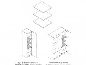 Комплект полок шкафа 1 дверного или 3 дверного в Верхнем Тагиле - verhnij-tagil.magazin-mebel74.ru | фото